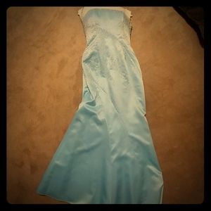 Sky Blue Long Formal Dress